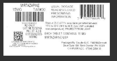 Label (Mirtazapine 15mg)